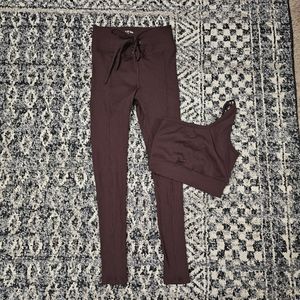 Year of Ours Ribbed Football Leggings and Top Set